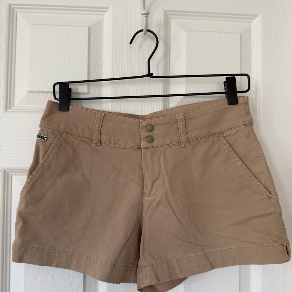 Lacoste Women's Tan Shorts